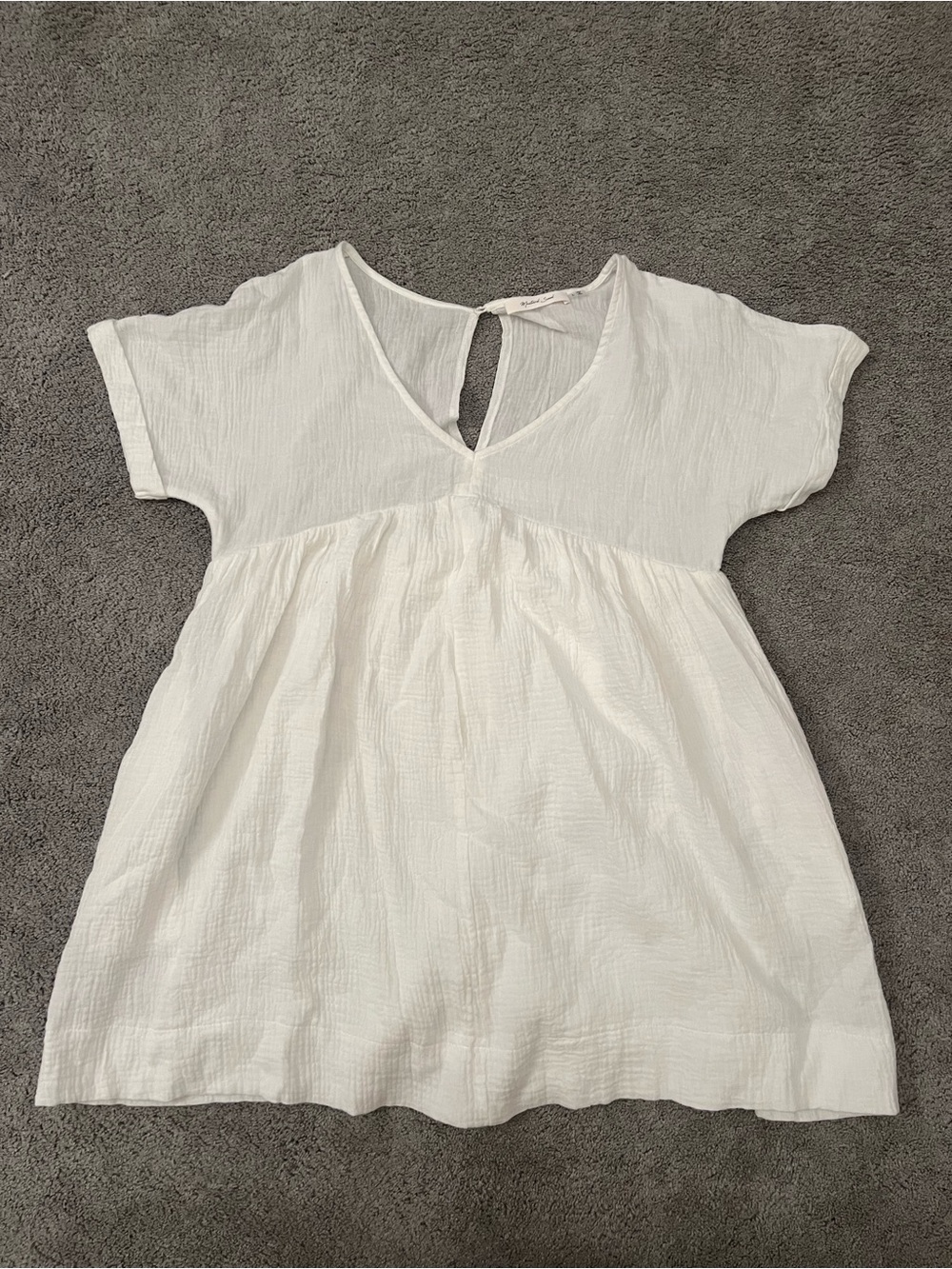 Mustard Seed White Linen Romper